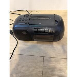 GPX Grand Prix DC710 AM/FM Digital Clock Radio with Cassette Player Works